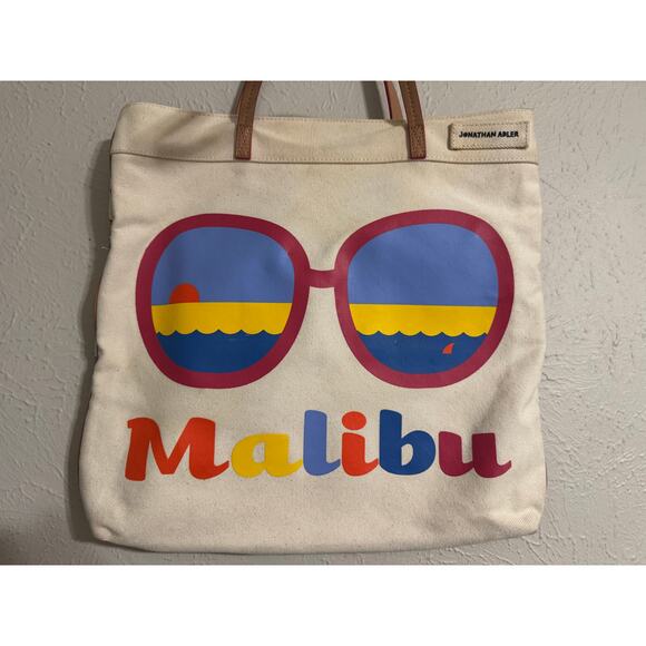 Jonathan Adler Mailbu Sunglasses Canvas Shoulder Bag - Picture 4 of 9